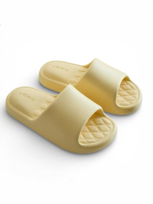 Men's & Women’s Cushioned Cloud Slippers – 1.5” Thick Soft Sole, Anti-Slip Comfort Slides for Indoor & Outdoor Use