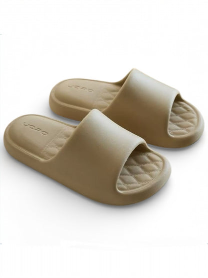 Men's & Women’s Cushioned Cloud Slippers – 1.5” Thick Soft Sole, Anti-Slip Comfort Slides for Indoor & Outdoor Use